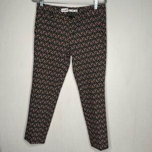 MNG Mango Black Pants Women’s size 8‎ Equestrian Stretch Ankle Length